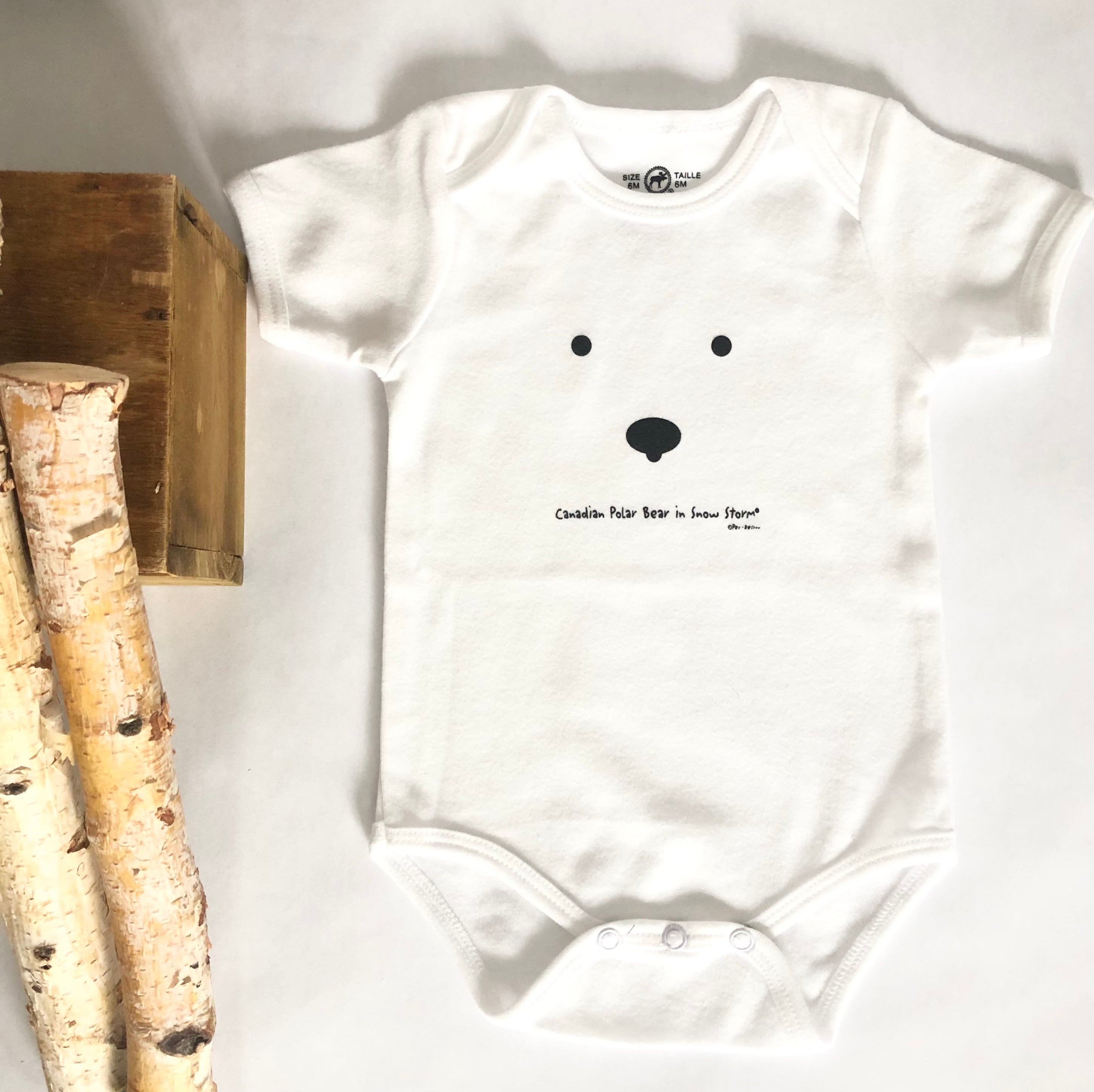 CANADIAN POLAR BEAR A SNOW STORM ONESIE