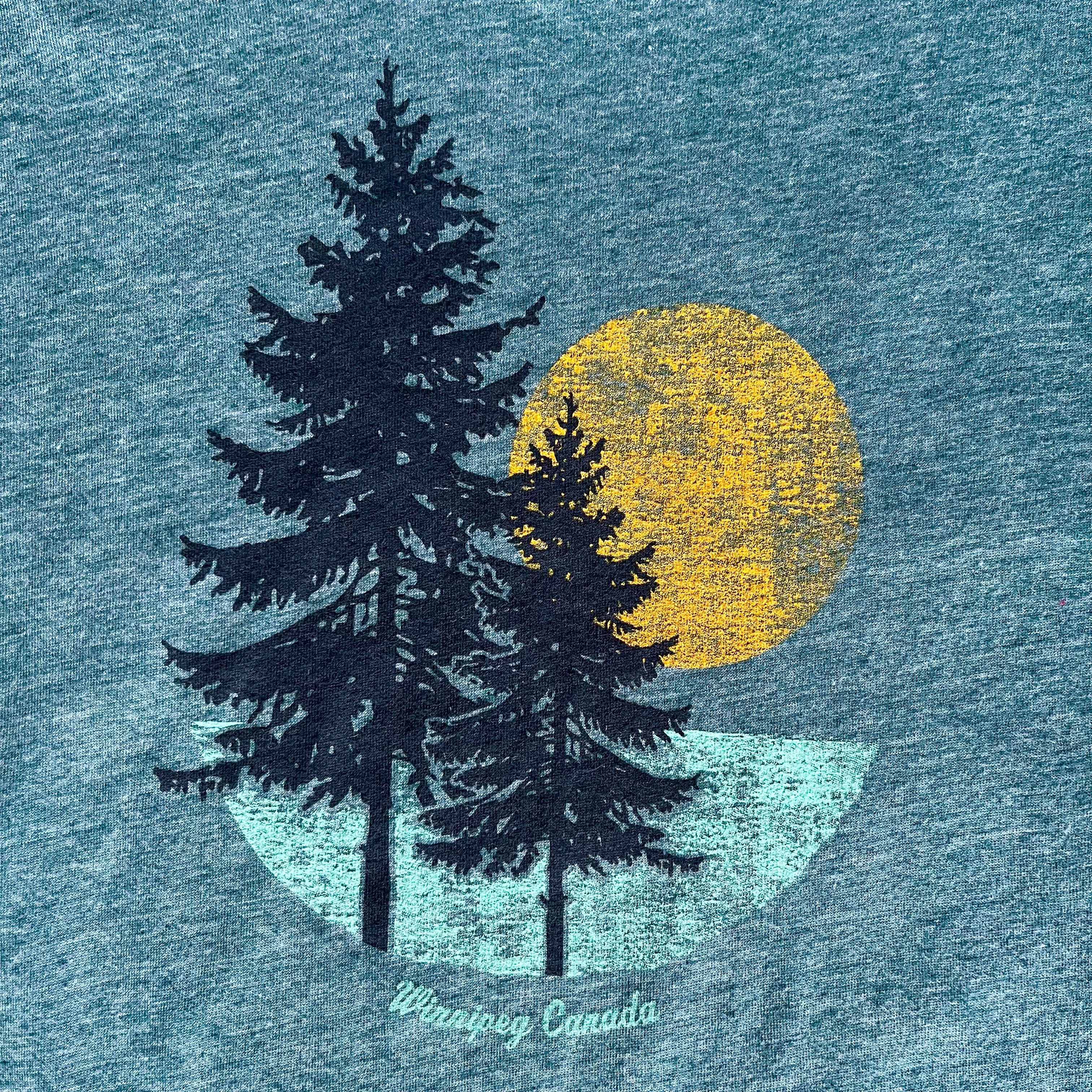 FIR TREES SUNRISE TO SUNSET WOMENS T-SHIRT