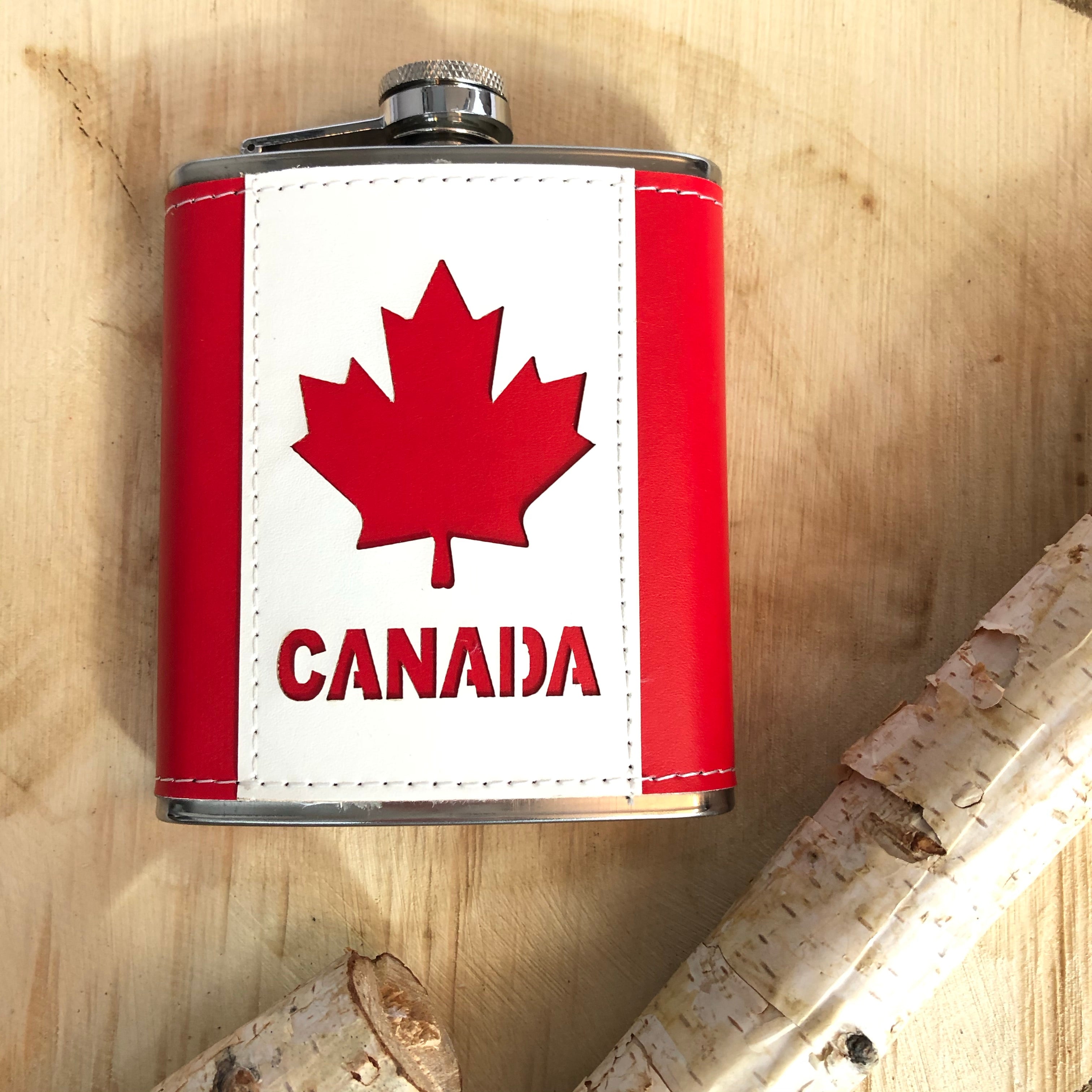 CANADA FLAG FLASK