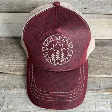 TRUCKER CAP - EMBROIDERED STAMP BADGE