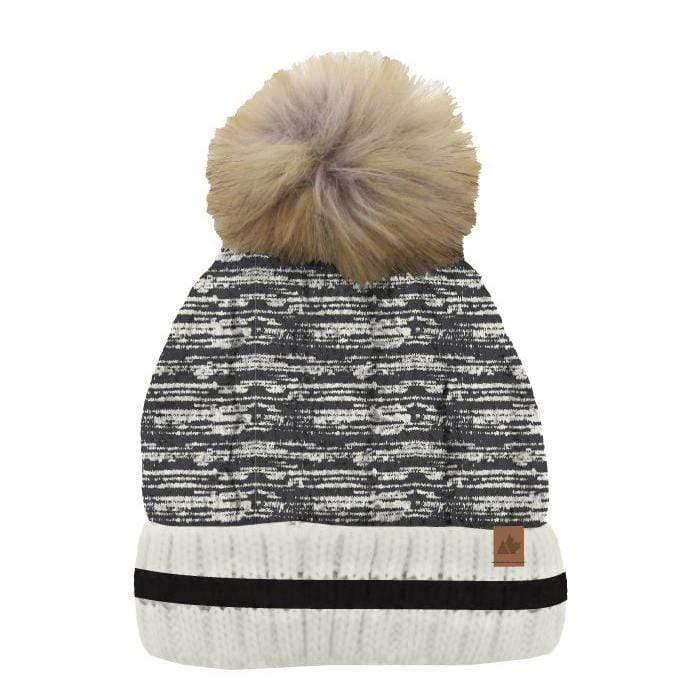 CABIN KNIT FAUX FUR POM TOQUE